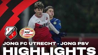 Jong FC Utrecht evenaart TEAMRECORD na gelijkspel tegen Jong PSV 👏 | HIGHLIGHTS