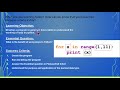 Python  Understanding for loop to generate Times Table