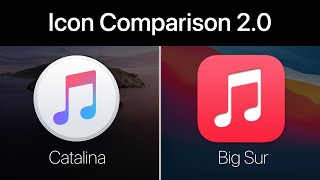 macOS Big Sur vs Catalina Icons - Updated Version