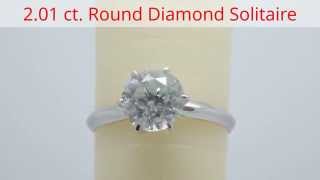 2.01 ct. Round Diamond Solitaire  *Mikado Diamonds*