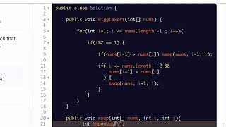 LeetCode 280. Wiggle Sort | Java