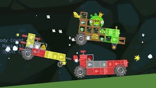 Playing Angry Birds Go! in Bad Piggies - Racing and crashes