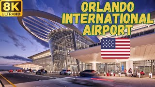 【8K】Orlando International Airport (MCO): From Rental Car to Terminal C