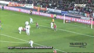 Valencia 3-0 Osasuna -- Highlights 04/04/10