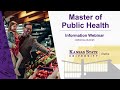 Master of Public Health Degree Webinar