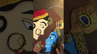 DIY Radha Krishna  Lippan Art Part 2 | Siddhi Utekar | Artistic Girl