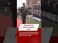 the new vice chief of naval staff vice admiral dinesh k tripathi received a guard of honour today.