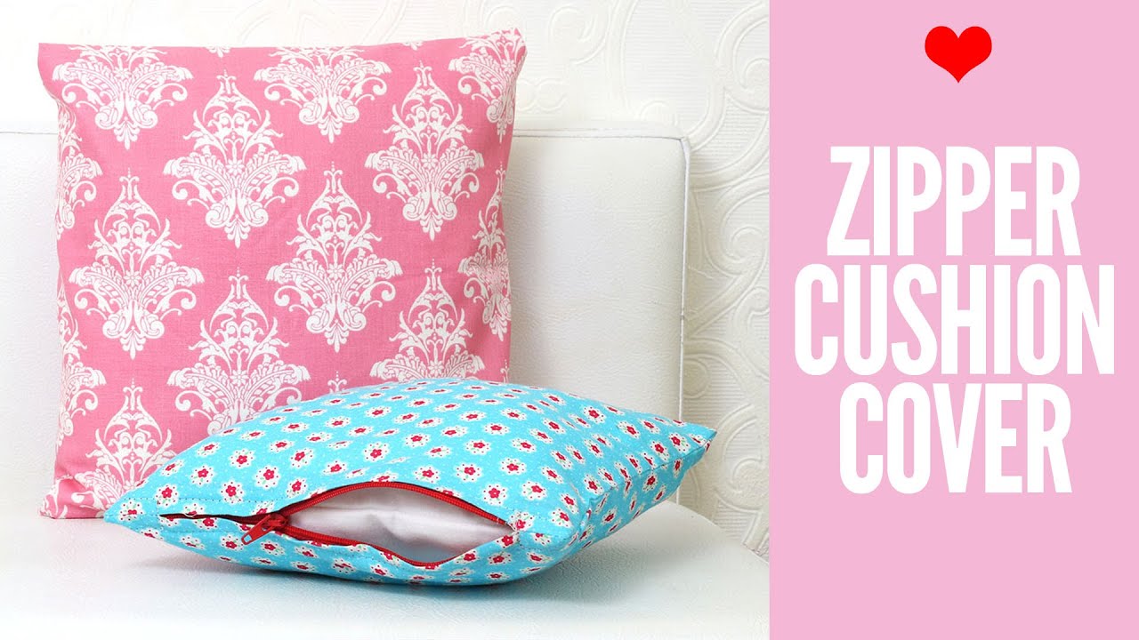 Zippered Cushion Covers For Beginners Easy Tutorial Youtube