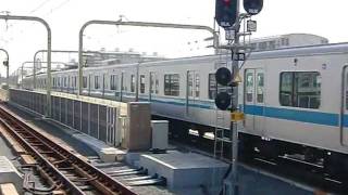 小田急3000形（3665F）　各駅停車本厚木行き到着　登戸にて