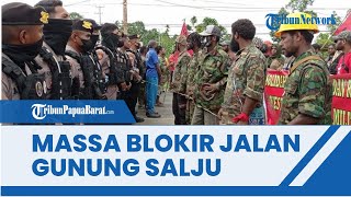 Aparat Adang Demonstrasi HAM di Manokwari, Massa Blokir Jalan Gunung Salju Amban