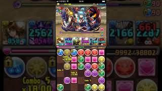 【パズドラ】10月のクエスト 上級者向け  チャレンジLv10  ユウナ X ジョイラ PT