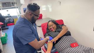 Donating Blood on a Mobile Bus