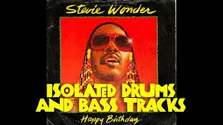 Stevie Wonder - Happy Birthday - Isolated Drums and Bass