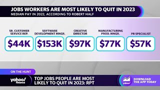 Top jobs workers are likely to quit in 2023: Report