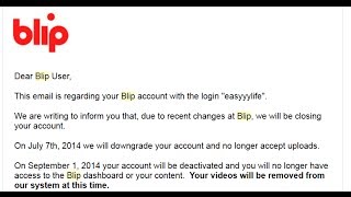 Blip.tv closing accounts