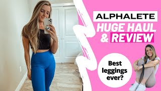 HUGE ALPHALETE HAUL \u0026 REVIEW / Best leggings? Alphalux? / My Honest Opinion