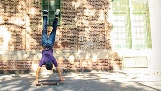 My First Skateboard Handstand!