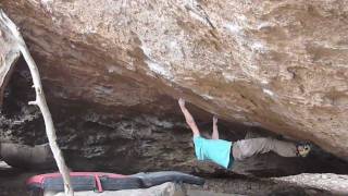 Nalle Hukkataival climbing Esperanza (V14)