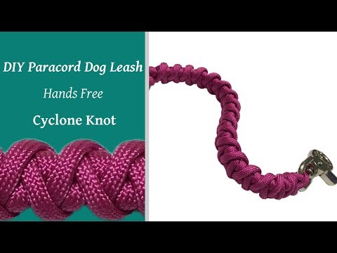 DIY - Hands Free - Paracord Dog Leash - Cyclone Knot DIY - Hands Free - Paracord Dog Leash - Cyclone Knot
