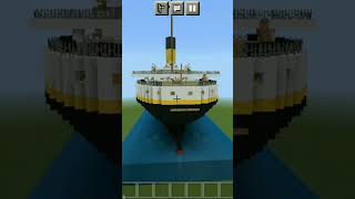 Minecraft making Titanic #shorts