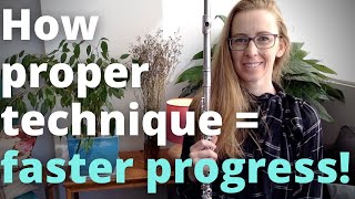 How proper flute technique = faster progress!