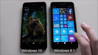 Windows 10 10586.29 vs Windows 8.1 on Microsoft Lumia 640 XL