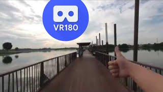 [VR180 5.7k] Vuze XR & Studio 3.1.5960 Stabilization Test by running in 180° 3D mode