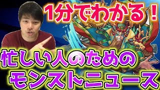 忙しい人でも１分でわかるモンストニュース１１／２９（木）【モンスト】