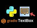 How To Create A TextBox? | Python Gradio Tutorial 2