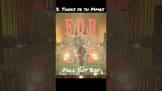 Fall Out Boy Top 5 Hit Songs #poprock #fob #emo #poppunk #alternativerock #patrickstump