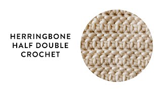 Herringbone Half Double Crochet