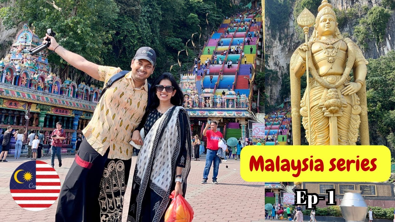 Trip To Malaysia🇲🇾 400 Million Year Old 🛕Batu Caves🔥 Tamil Couple ...