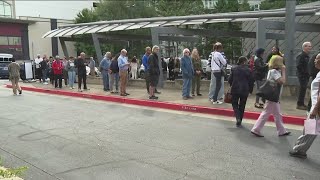 Record-breaking turnout for first day of early voting in Georgia