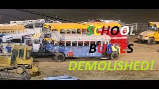 SCHOOL BUS DEMOLITION DERBY at the Washington County Fairgrounds August 14, 2024