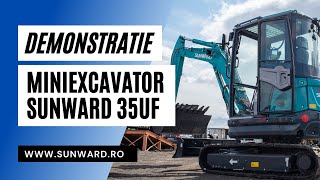 Excavator Sunward 35UF - Demonstratie pe santier