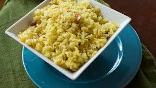 Rice Kesari bath Recipe (Sweet Saffron Rice - ಅನ್ನದ ಕೇಸರಿ ಬಾತ್)