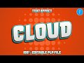 💯% Editable PLP File | Cloud Text Effect | Free PLP File