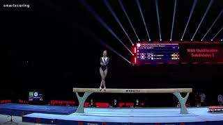 Alice Kinsella GBR Beam 2021 European Championships Quals 12.666