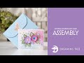 SVG File - Wisteria Paperscape Card - Assembly Tutorial (For Cricut, Silhouette, and ScanNCut)