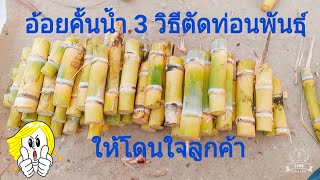 อ้อยคั้นน้ำ 3 วิธีตัดท่อนพันธุ์ให้โดนใจลูกค้า