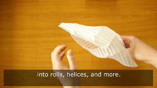 Corrugated plastic inspires a new design principle for programmable materials