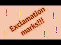 Exclamation marks