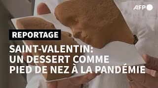 Saint-Valentin: le baiser chocolaté, comme un pied de nez à la pandémie | AFP