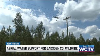 Wildfire in Gadsden Co. 90% contained, crews continue to fight back flames