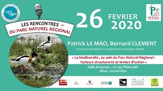 Bernard Clément - La biodiversité au sein du Parc Naturel Régional