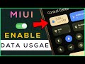 HOW TO ENABLE DAILY DATA USAGE 🔥MIUI NEW CONTROL CENTRE⚡