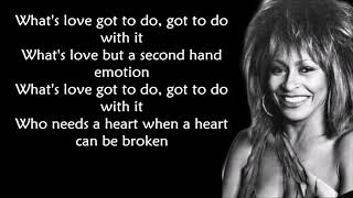 Tina Turner - What's love got to do with it LYRICS ||Ohnonie (HQ)