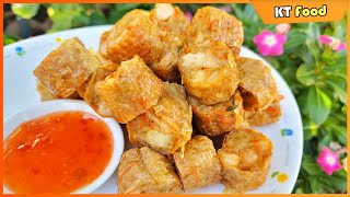 Cách Làm CHẢ GIÒ TRIỀU CHÂU Giòn Ngon Chuẩn Vị Nhất Của Người Hoa - Teochew Crispy Rolls - KT Food