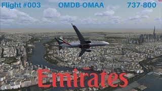 FSX || 737-800 || OMDB-OMAA || Flight #003