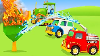 Helper cars for kids & Emergency vehicles for kids - Full episodes cartoons for kids & big trucks